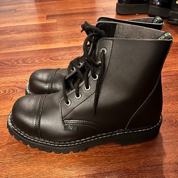 Nagaba Vegan Steel-Toe Boot - Charley - 6 Eyelets